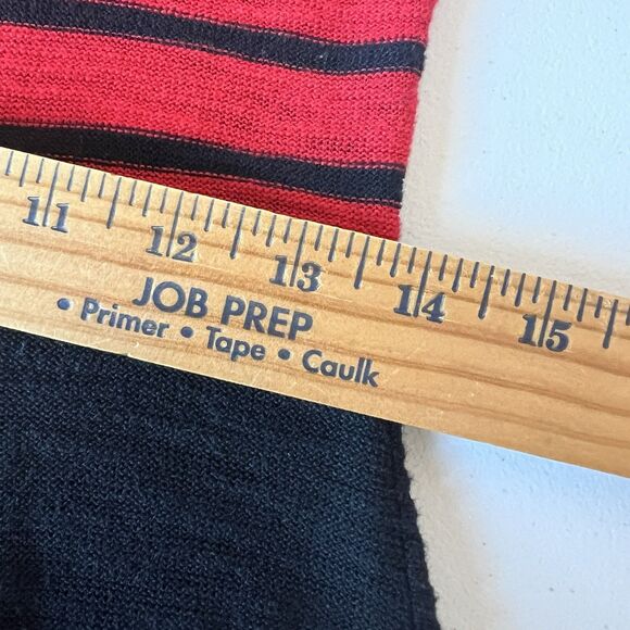 Express Black And Red Striped Sweater Dress. Size Medium - Picture 9 of 10